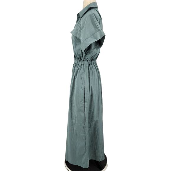 Abercrombie & Fitch Utility Midi Shirt Dress – Size Small - Picture 4 of 8